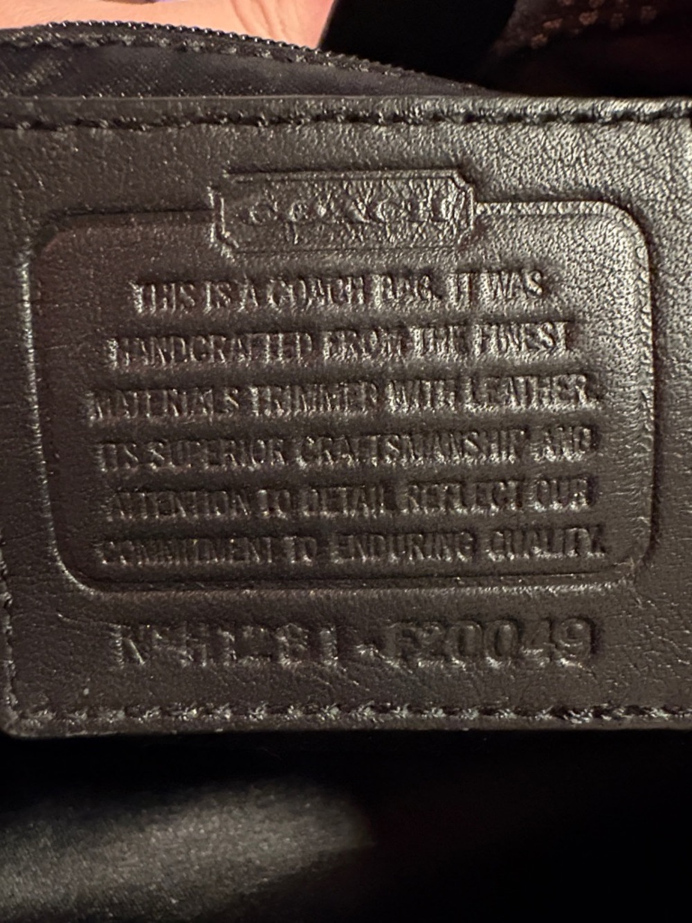 Coach Black Signature Jacquard Nylon Tote with Patent Leather Trim - Picture 6 of 13